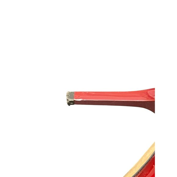 Jimmy Choo Women's Pavia Burgundy Patent Leather Heels Size 38.5 Quiet Luxury - Picture 10 of 11